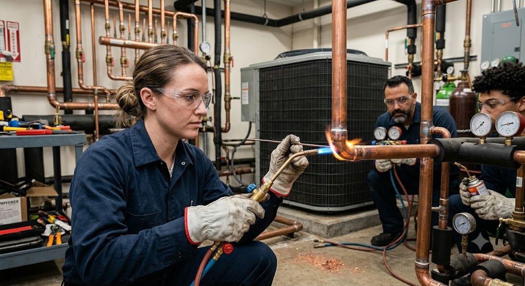 copper tube brazing filler rod HVAC systems
