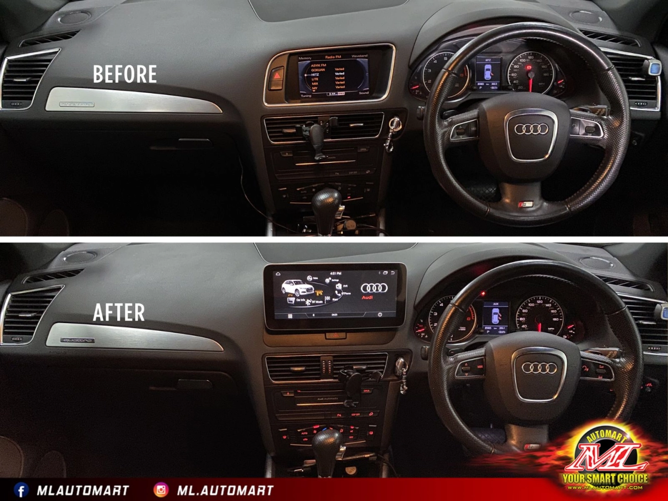 Audi Q5 8R Android Monitor