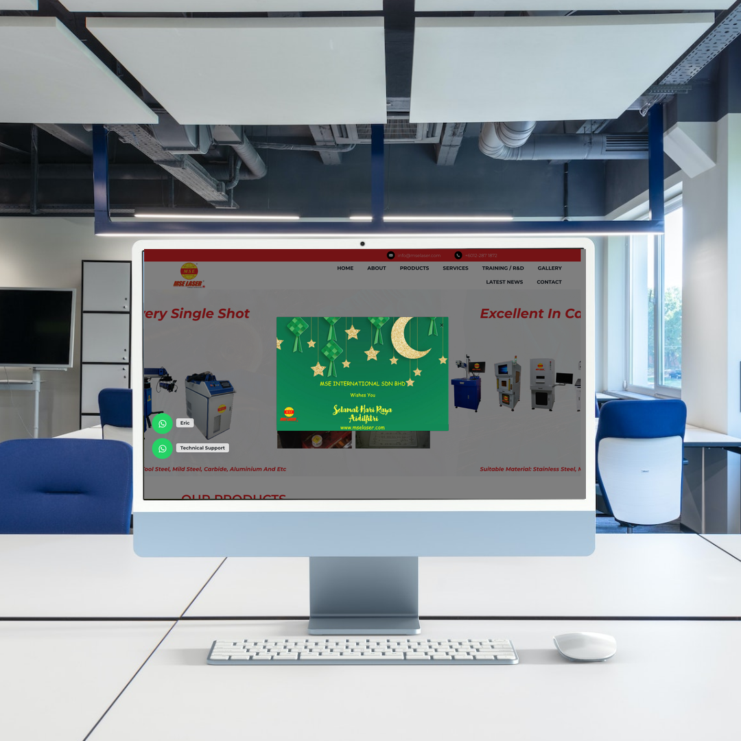 MSE International Sdn Bhd Website Design & SEO Case Study | Laser Welding Supply & Service in Selangor