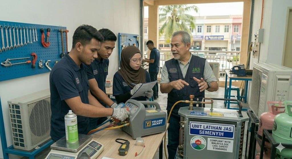 refrigerant technician safety standards Malaysia DOE