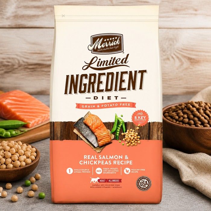 Merrick Limited Ingredient Diet Dog Food with Real Salmon for Sensitive Dogs - 9.9 kg
