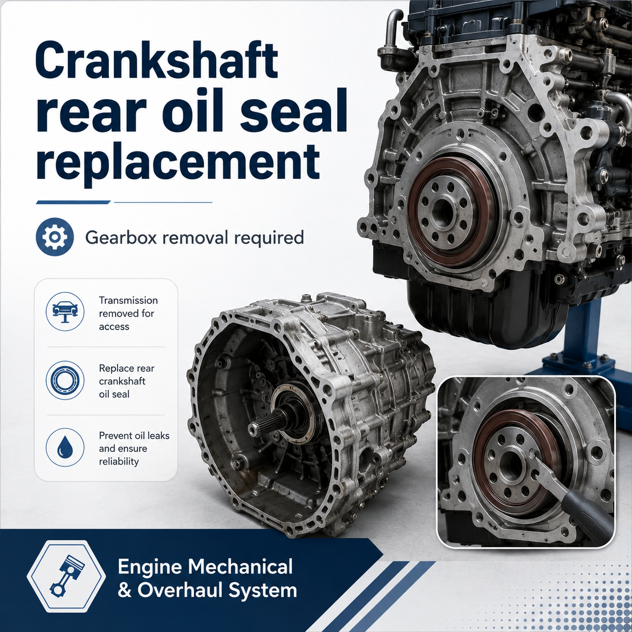 Crankshaft Rear Oil Seal Replacement 2