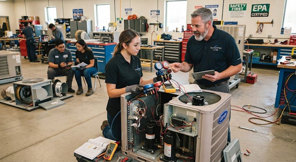 HVAC inspection and servicing