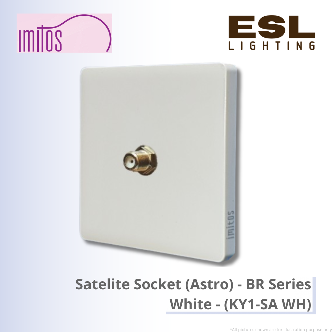 IMITOS Satelite Socket (Astro) (BR Series) White - KY1-SA WH