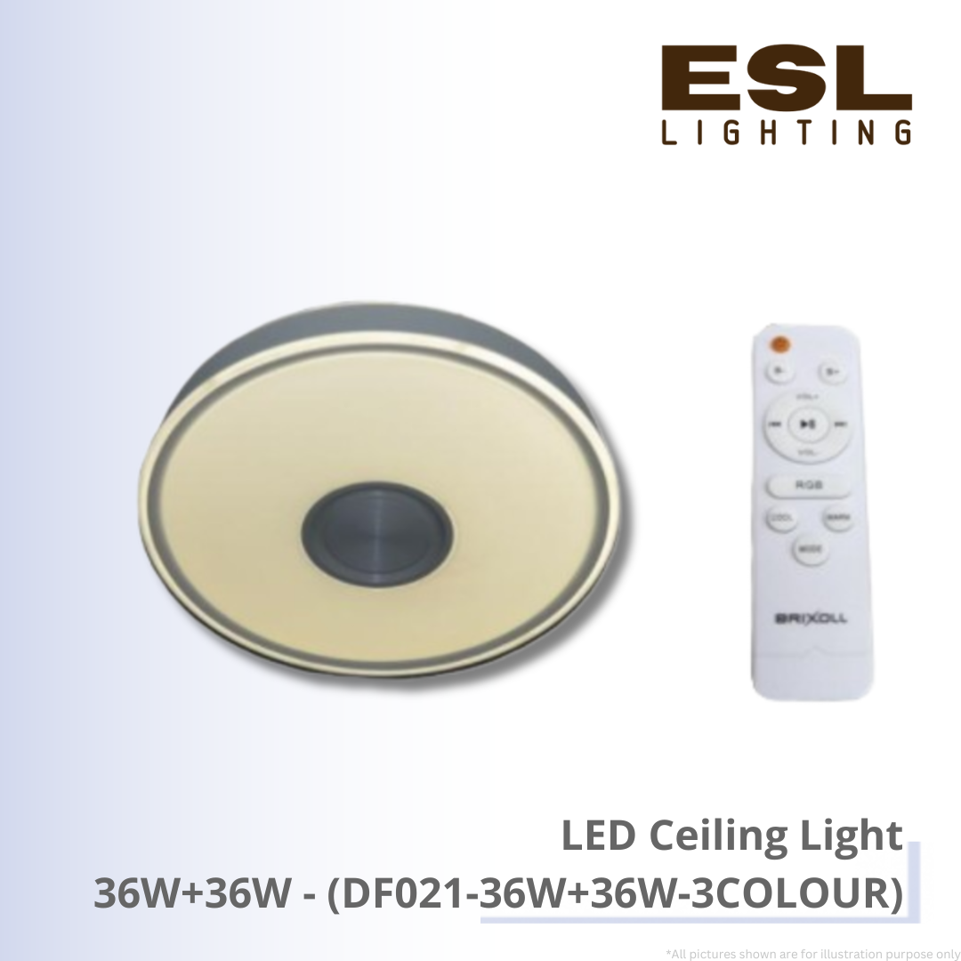 LED Ceiling Light 36W+36W - DF021-36W+36W-3COLOUR