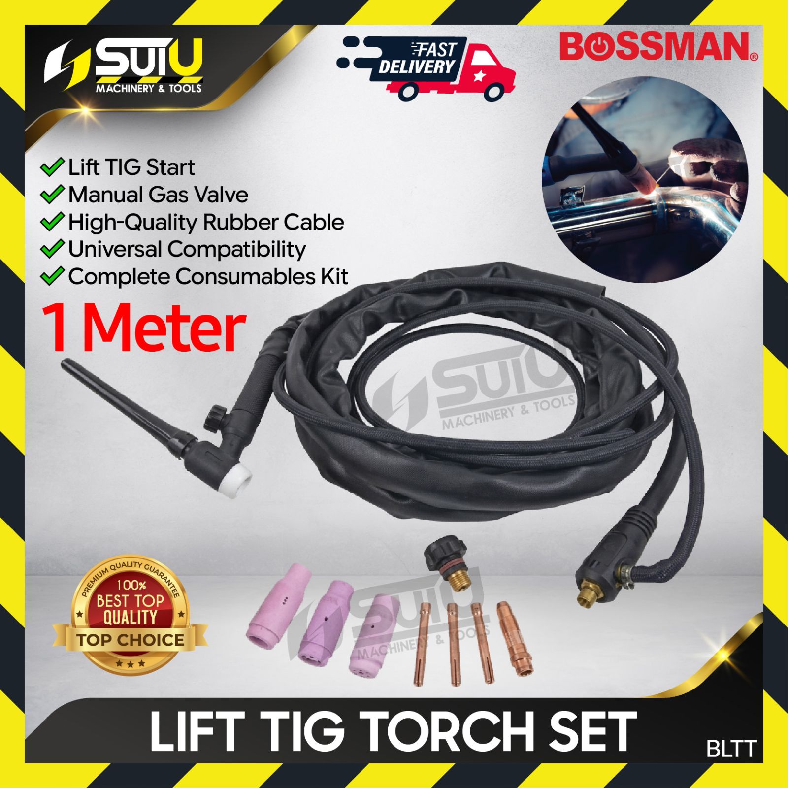 BOSSMAN BLTT 1M Lift TIG Torch Set