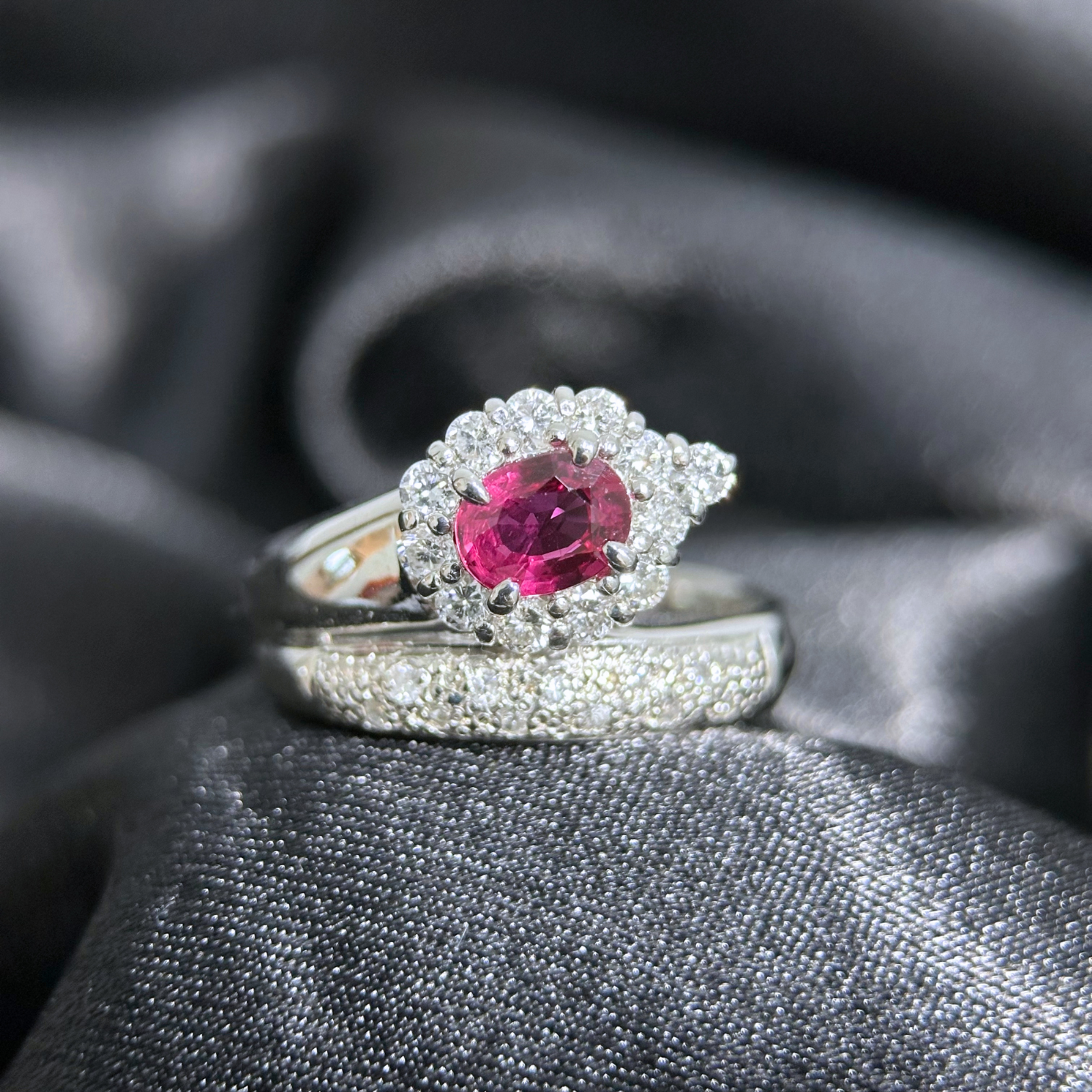 Ruby Ring with Diamonds