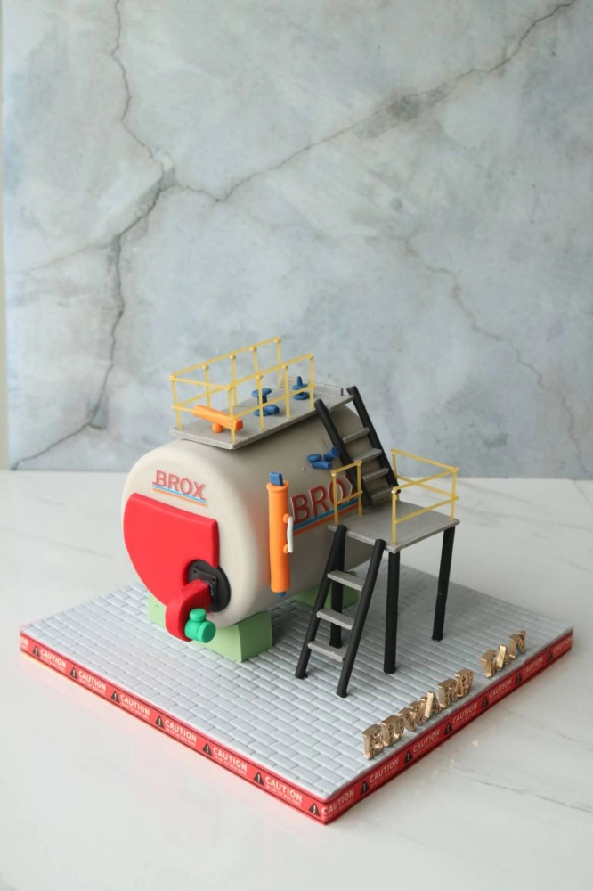 Oil Tank Cake