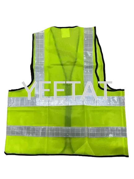 Premium Safety Vest With Zip / Reflective Vest / With Front Zip Closure/ High Visibility / XXL Size