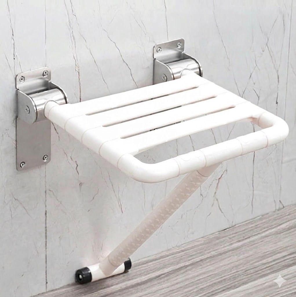 Bathroom Mounted Stool #BA-LXR721-WH