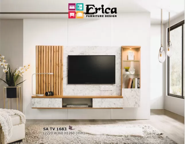 TV1683 WALL TV CABINET - Erica Furniture Design Sdn Bhd