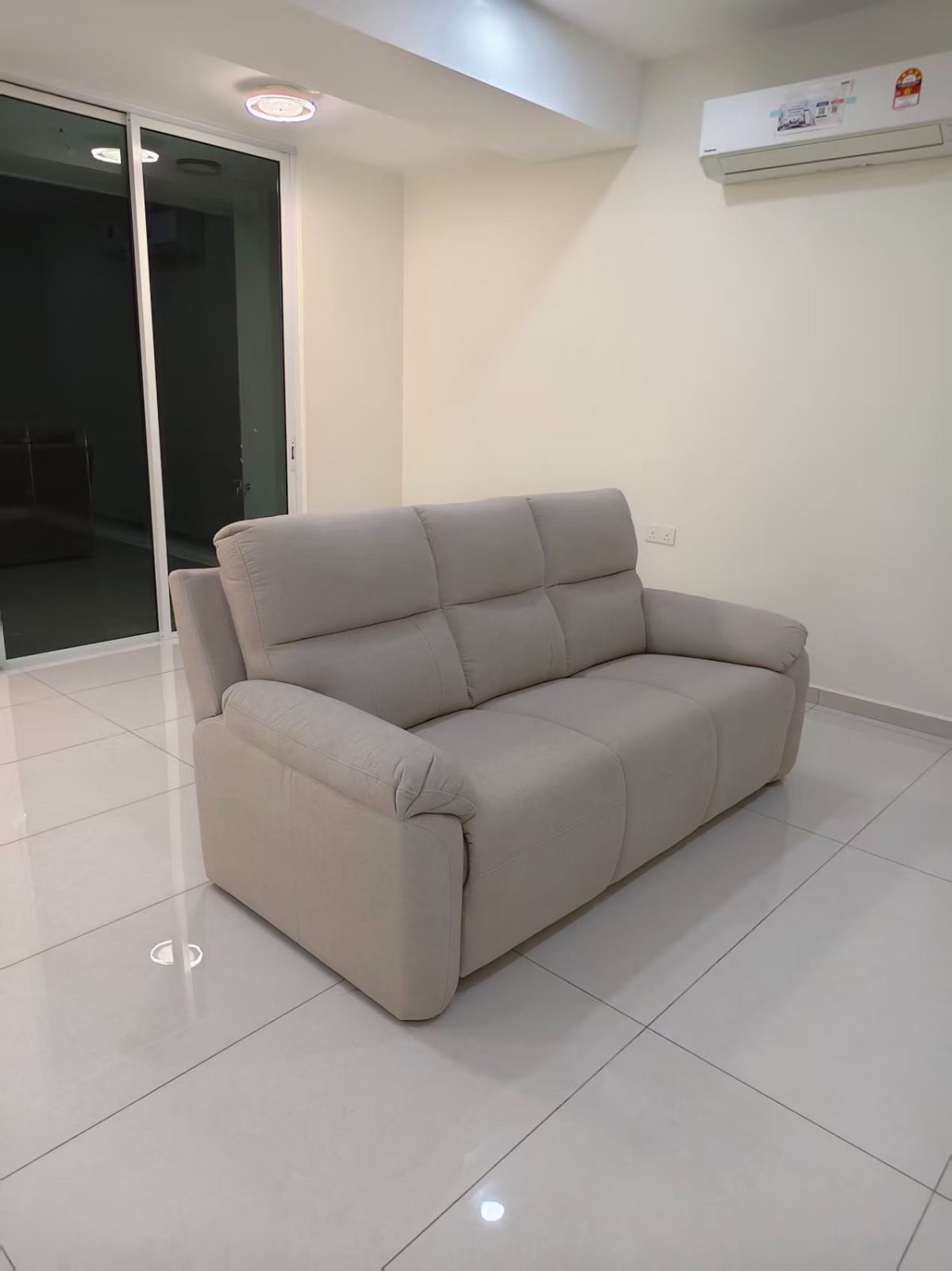 Corner Push Back Sofa Malaysia | Premium 3 Seater Sofa Malaysia | Easy Clean Fabric | Pet Friendly Living Room Sofa - Deliver Bertam, Penang Island, Georgetown, Jelutong, Kulim, Lunas