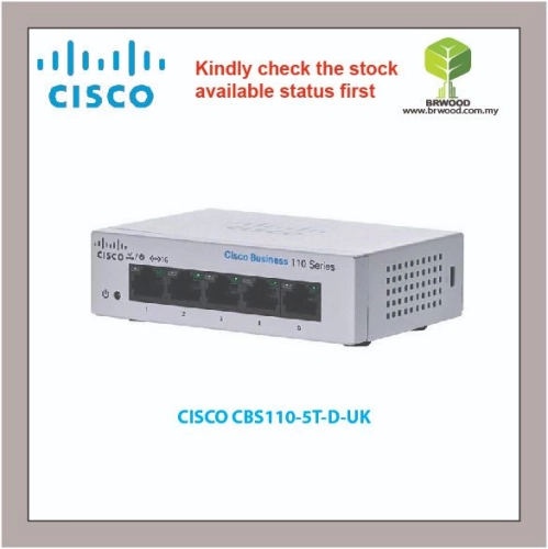 Cisco CBS110-5T-D-UK : CBS110 5-port GE Unmanaged Switch