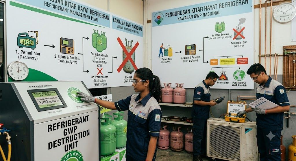 refrigerant gas warming potential control Malaysia