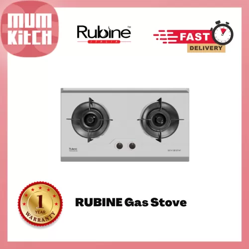RUBINE Gas Hob 2 Burners 5.5KW Flame Power RGH-LOTOFLEXI3B-BLFX - MOM Worldwide (M) Sdn. Bhd.