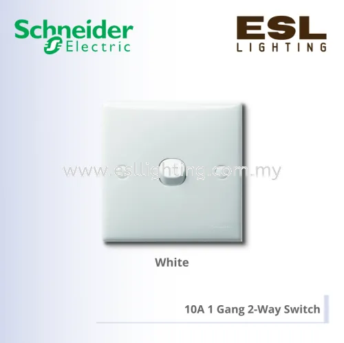 SCHNEIDER S-Classic 10A 1 Gang 2-Way Switch - E31_2_3A_WE_G11