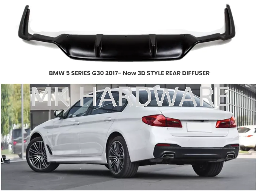 BMW 5 SERIES G30 2017- Now 3D STYLE REAR DIFFUSER