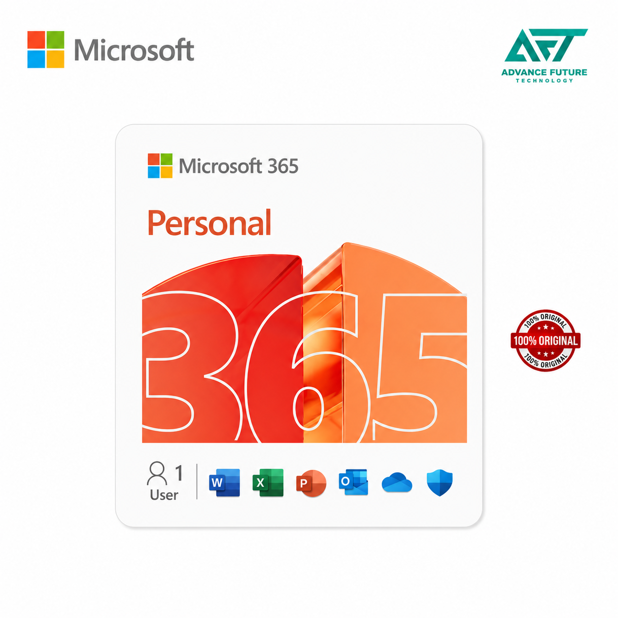Microsoft 365 Personal ESD License Key EP2-32313 ( 1 User PC/Mac , 12-Month Subcription)