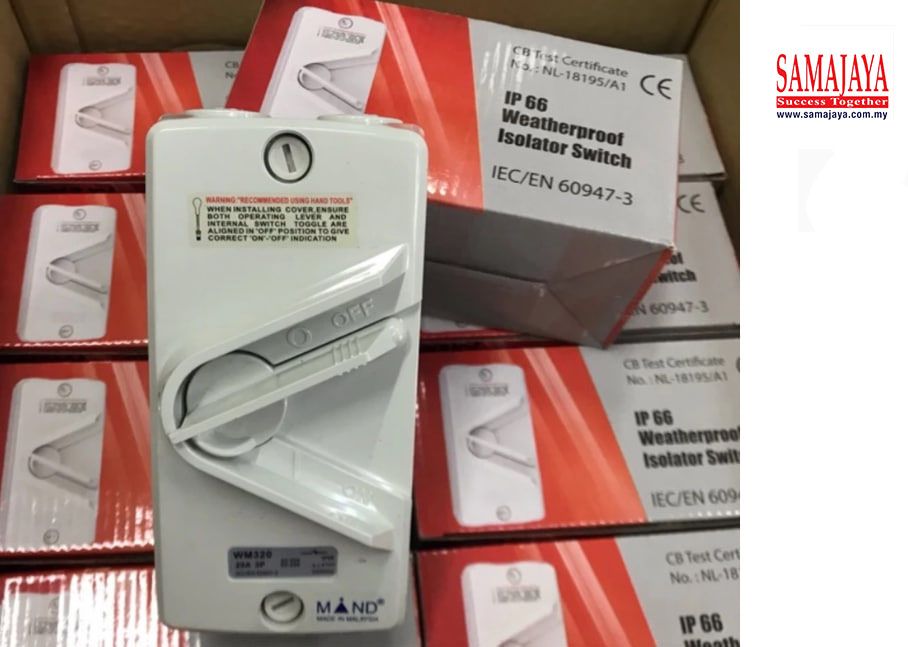 Mind WM363/ WM-363/ WM 363 63A 3 Pole Isolator/ 63A 3 Pole Weatherproof Isolator Switch