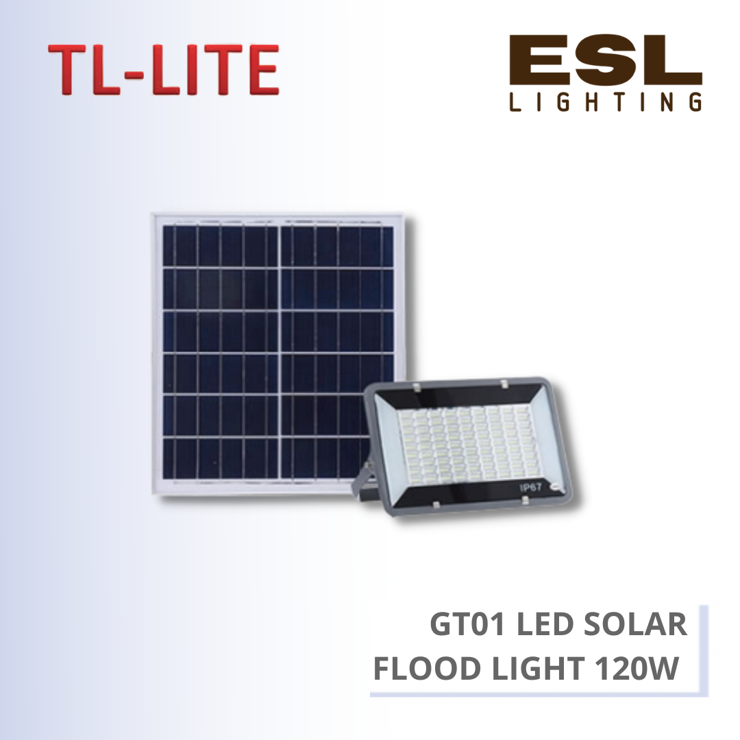 TL-LITE FLOODLIGHT - GT01 LED SOLAR FLOOD LIGHT - 120W