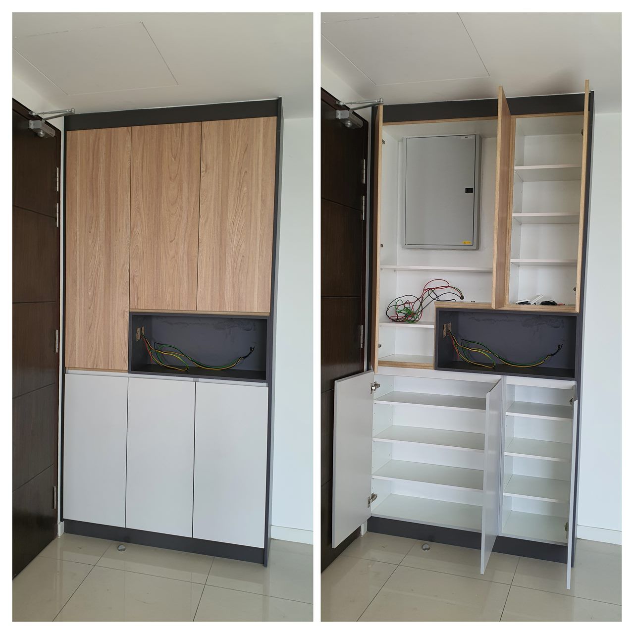 3 Panels Shoe Cabinets