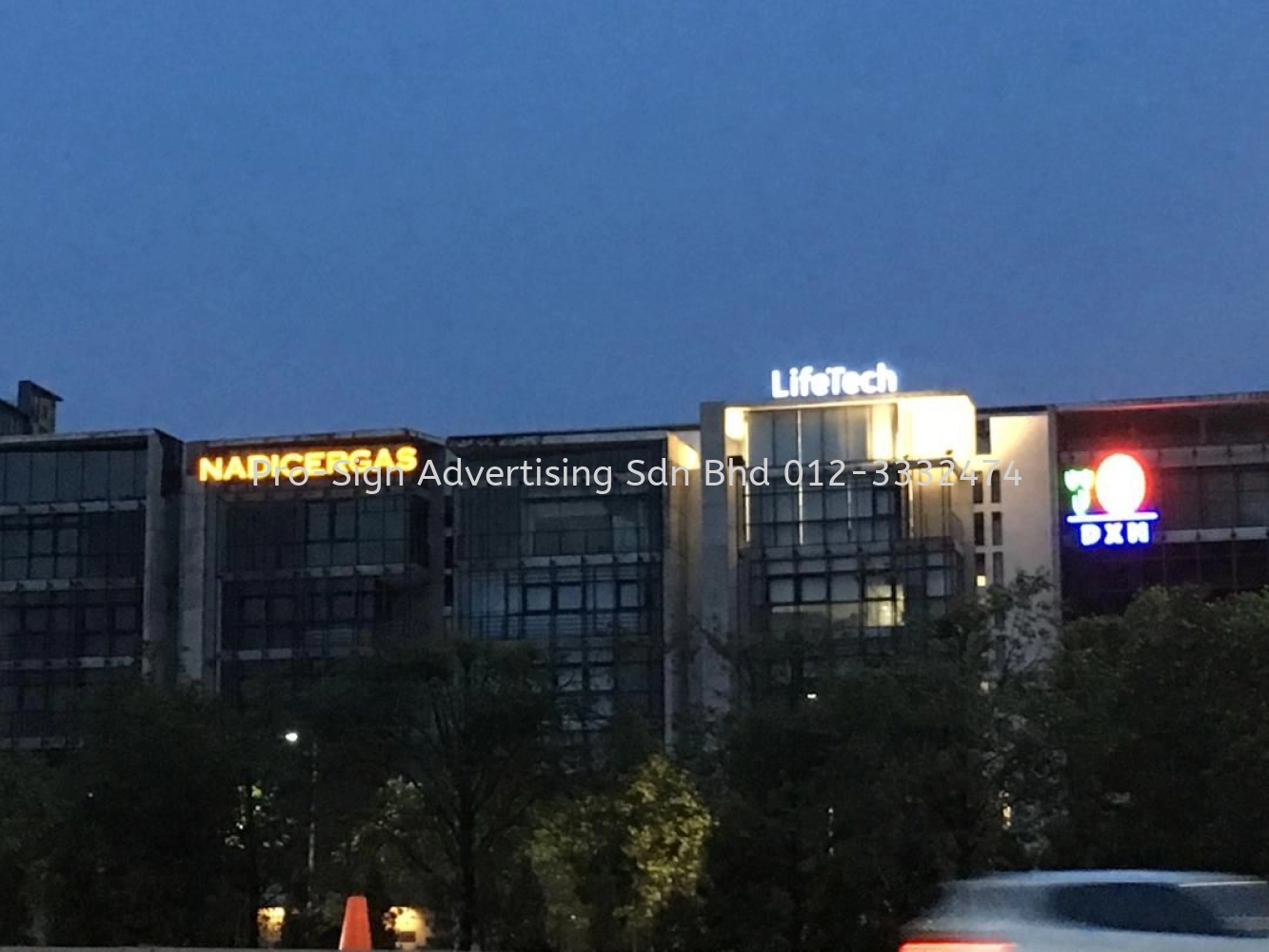 BUILDING FRONT LIT SIGNAGE (NADICERGAS BERHAD, PJ, 2019)