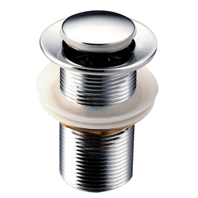 AR-2215A 1 1/4" Push Basin Waste with Removable Basket | Brass CP | 80mm Height Basin Waste Plug & Drain