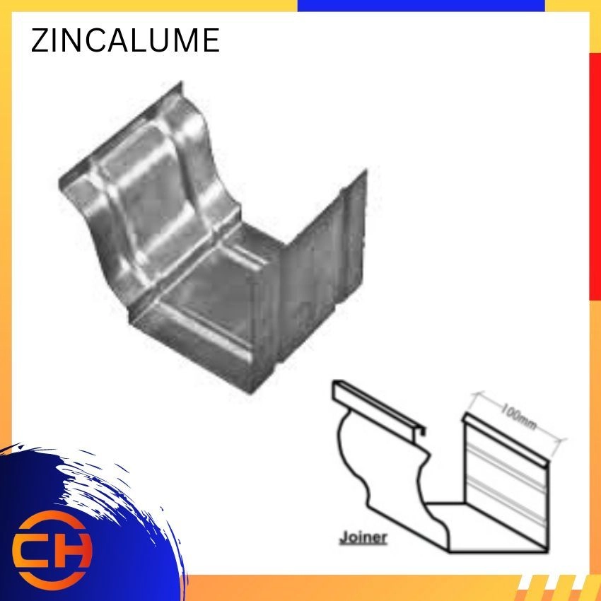 ZINK GUTTER ZINCALUME | COLORCOIL PPGI | STAINLESS STEEL SUS 304/2B JOINER ROLL FORMING METAL GUTTER 