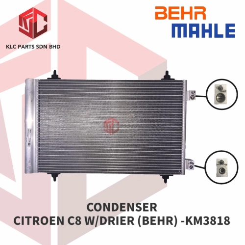 CONDENSER CITROEN C8 W/DRIER (BEHR) - KM3818