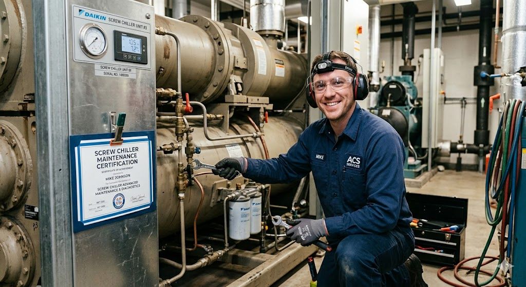 Screw chiller maintenance certification