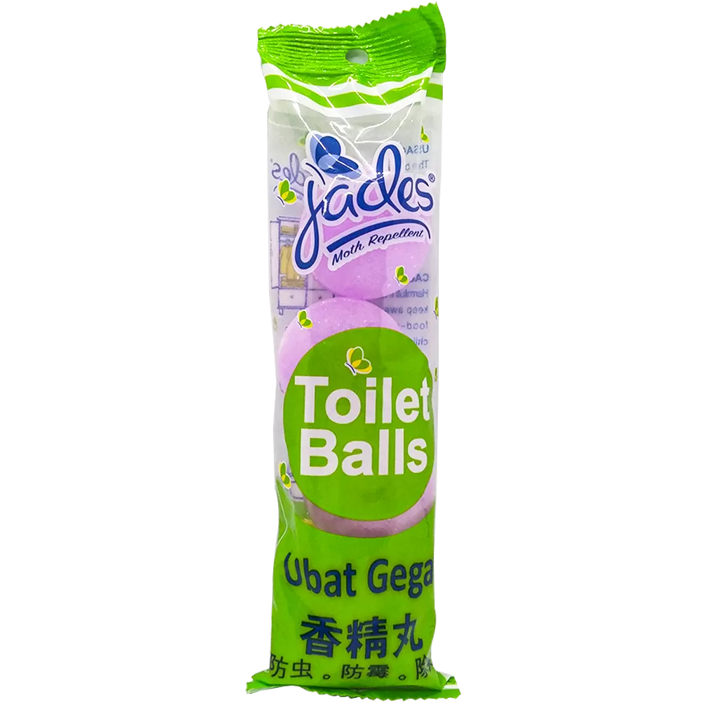 Jades Toilet Balls 4pcs - Purple (Mothballs / Ubat Gegat)