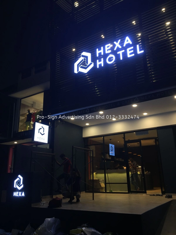 3D BOX UP LED FRONT LIT (HEXA HOTEL, KL, 2019)
