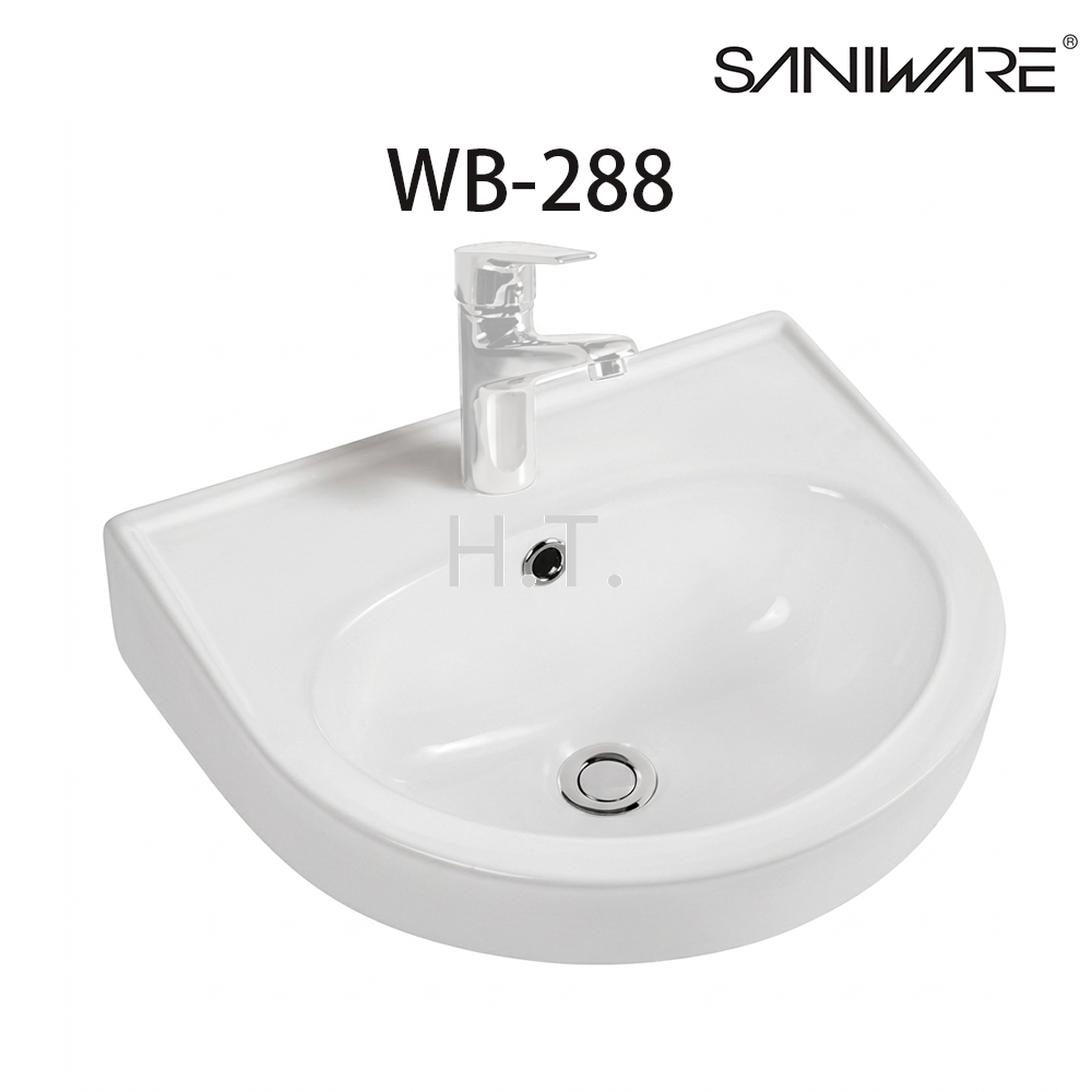 WB-288 "SANIWARE" WALL HUNG BASIN-ABOVE COUNTER MOUNTING(410X360X160MM)