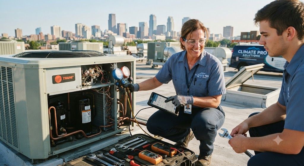 HVAC maintenance professional skills