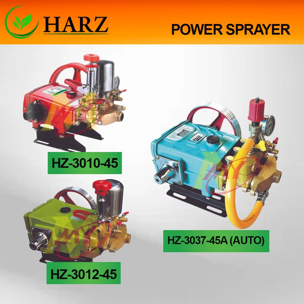 HARZ HZ-3010-45 | HZ3012-45 | HZ-3037-45A (AUTO) Power Sprayer Pump Head Only [Code: 10465]