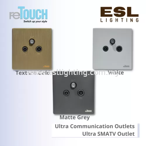RETOUCH Ultra Communication Outlets - Ultra SMATV Outlet - M03ATFSW – Ultra SMATV (TV,FM,SAT) Socket Outlet