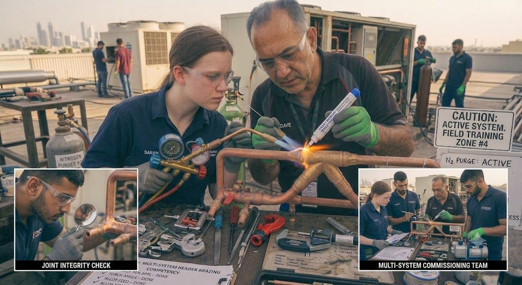 HVAC refrigeration brazing practical skills training