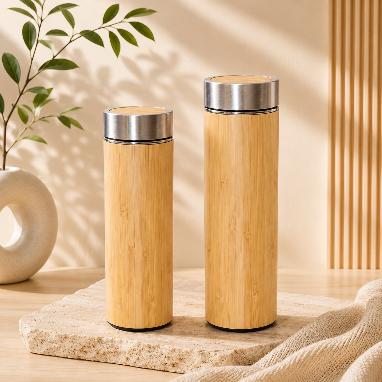 Bamboo Vacuum Flask 350ml | 500ml