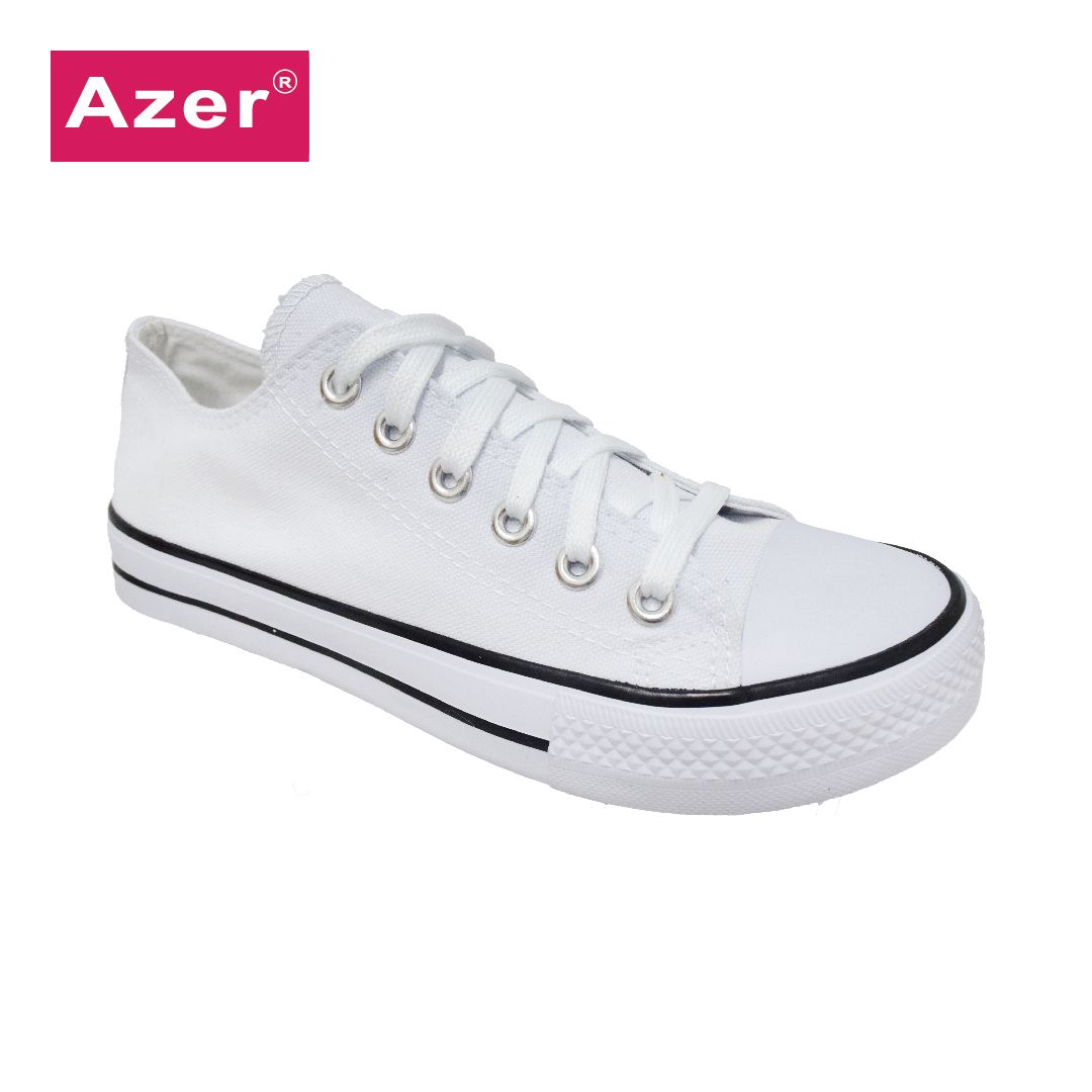 MEN LACE UP COMFORT CANVAS SHOE (C 6621-W)(SL.TX)