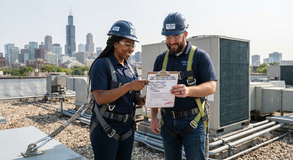 aircon maintenance permit to work at height