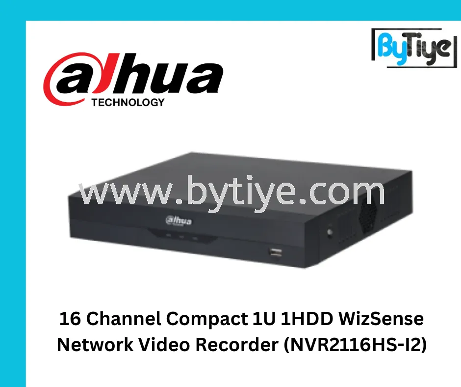 16 Channel Compact 1U 1HDD WizSense Network Video Recorder (NVR2116HS-I2)