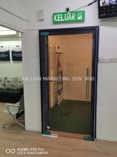 tempered glass & door