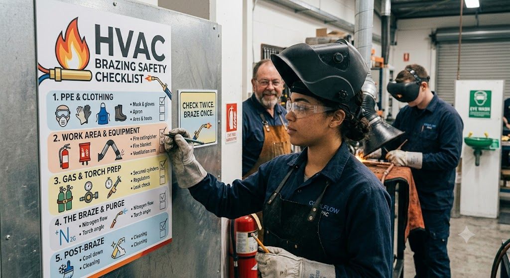 HVAC brazing safety checklist