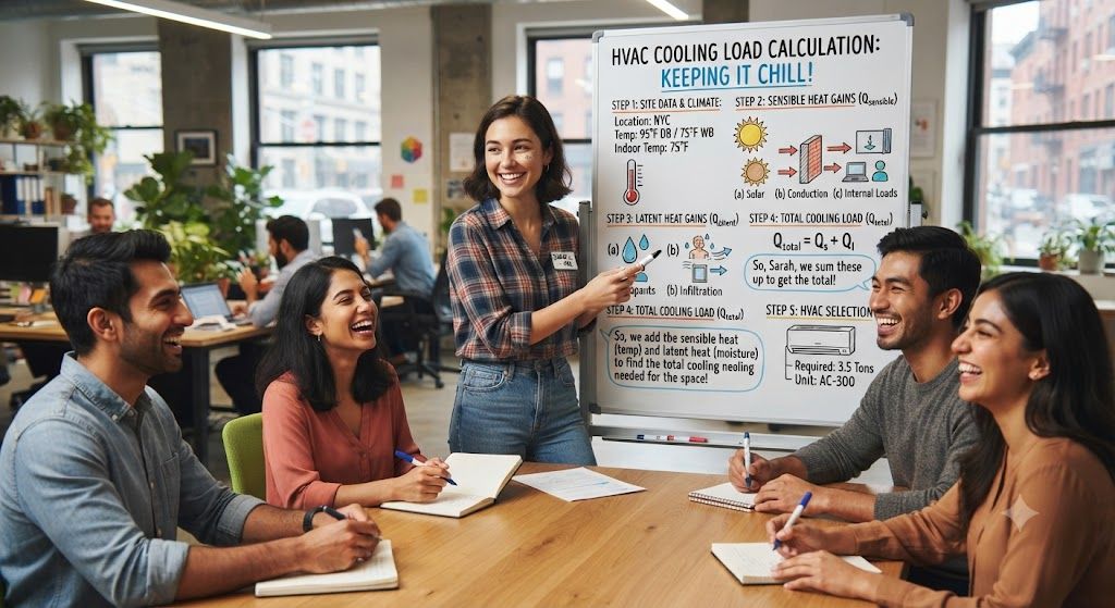 HVAC cooling load calculation example guide