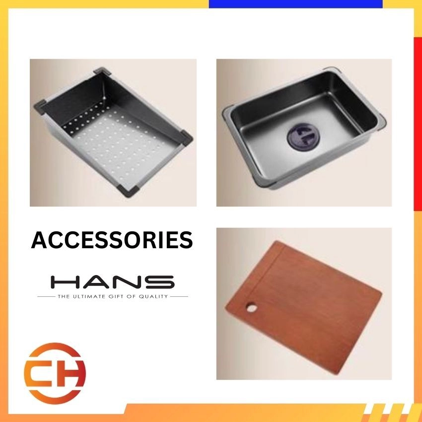 HANS STAINLESS STEEL SUS 304 HONEYCOMB HSS - 7550 - HC 7 IN 1 TOPMOUNT SINK ( 750MM x 500MM )