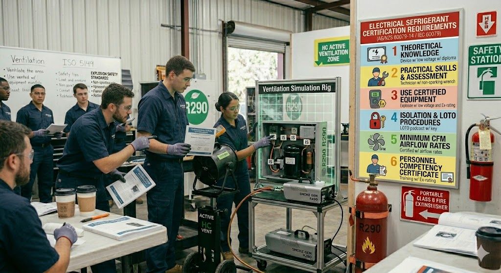 hydrocarbon refrigerant safety certification requirements