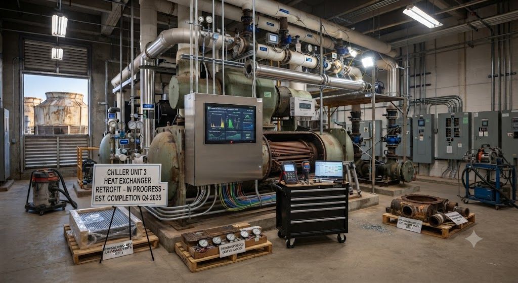 Chiller heat exchanger retrofit services