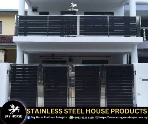 Latest Stainless Steel Folding Auto Gate Design Kuala Lumpur | Malaysia  