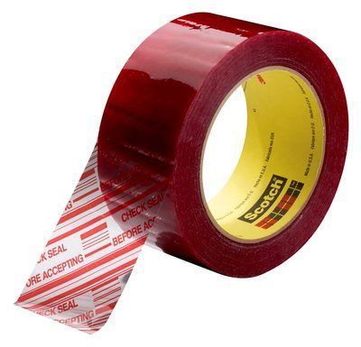 3M Scotch® Security Message Box Sealing Tape 3779 ” Check Seal Before Accepting “