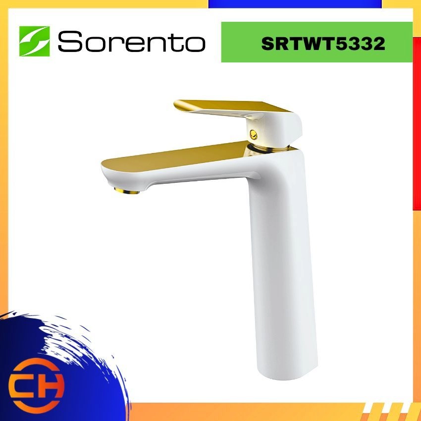 SORENTO BASIN MIXER TAP SRTWT5332 High Basin Mixer Tap ( L166.7MM x H230.2MM x W50MM )